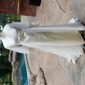 Victorian inspired vintage Union Made wedding gown